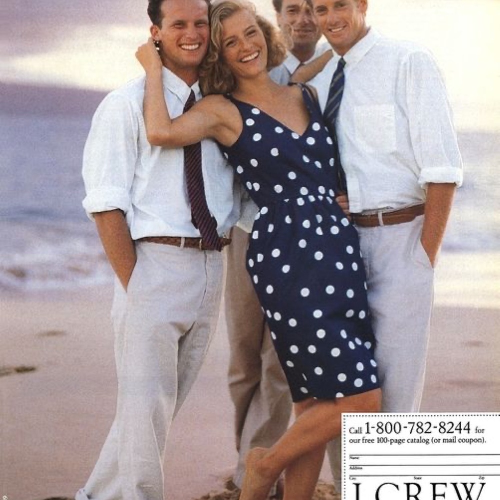 J. CREW VINTAGE Sleeveless Polka Dot Dress